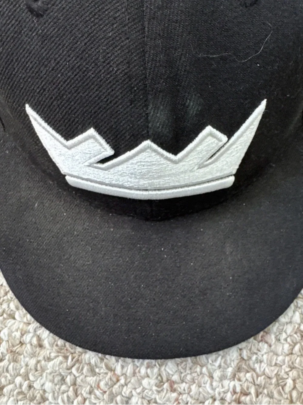 NBA Sacramento Kings 59FIFTY Black White Crown Hat Size 7 3/4
